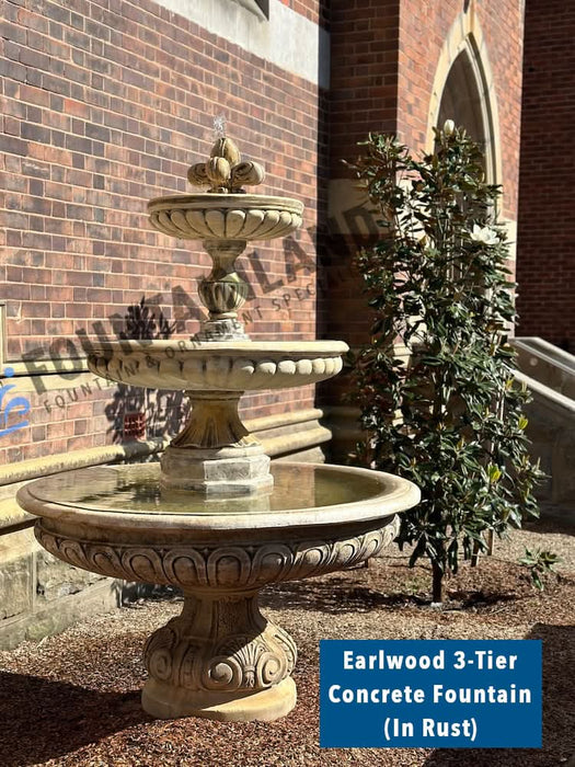 Earlwood 3-Tier Concrete Water Feature - Large 240cm