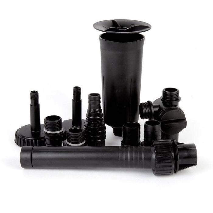 PondMax PV2800 fountain pump fittings.