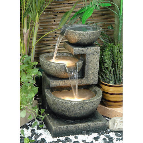 3 tier cascading water feature