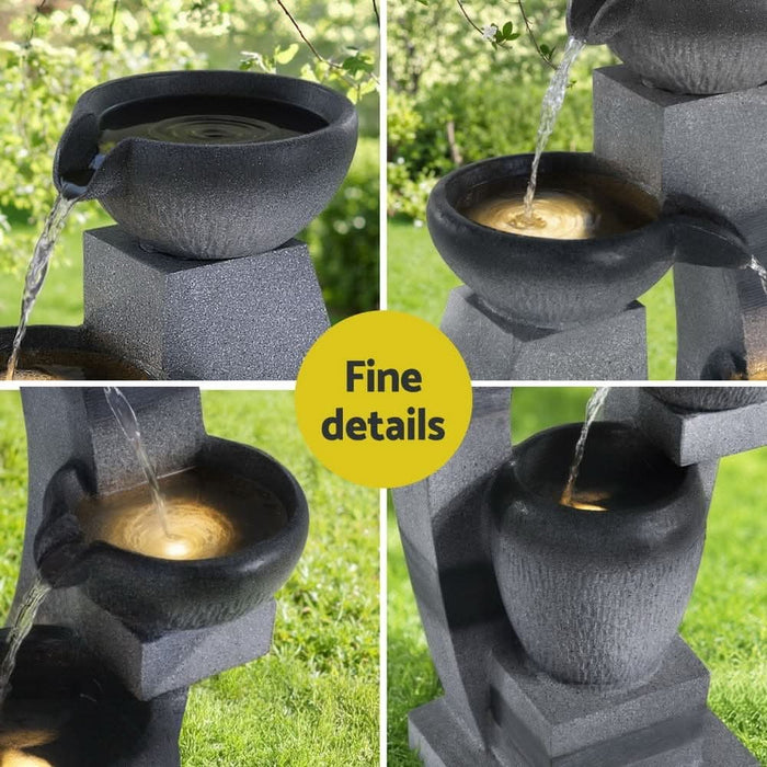 Solar Arc Flow 4-Tier Cascading Water Feature