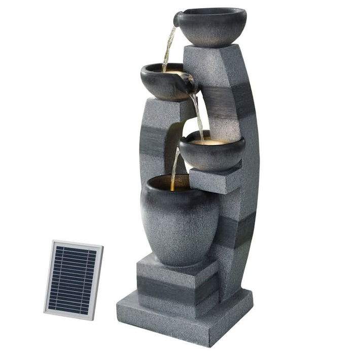 Solar Arc Flow 4-Tier Cascading Water Feature