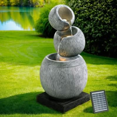 Solar Allure Water Feature with inbuilt battery - 80cm