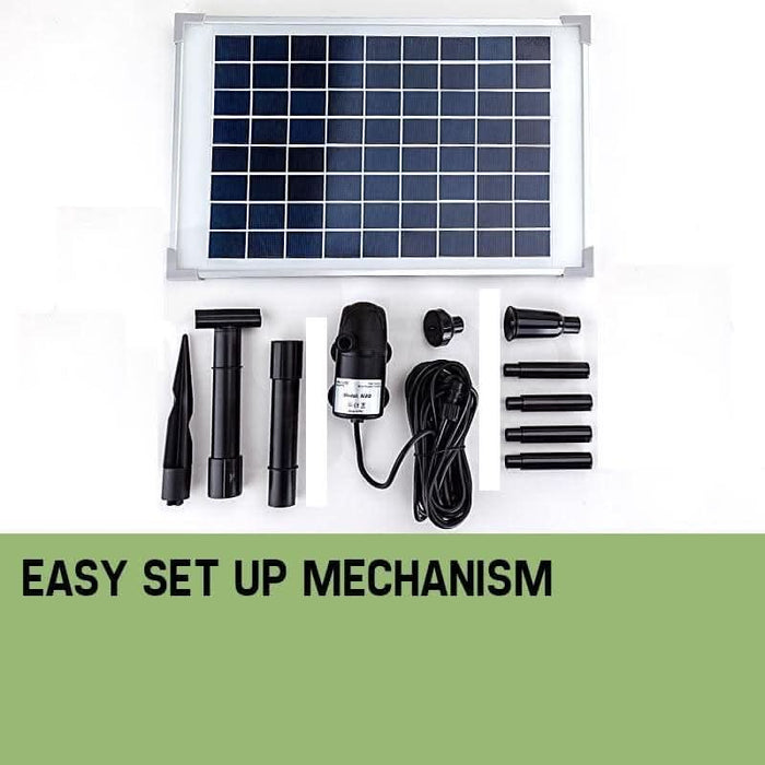 Solar Water Pump w/ Panel - Low Voltage 24V, 1600LPH