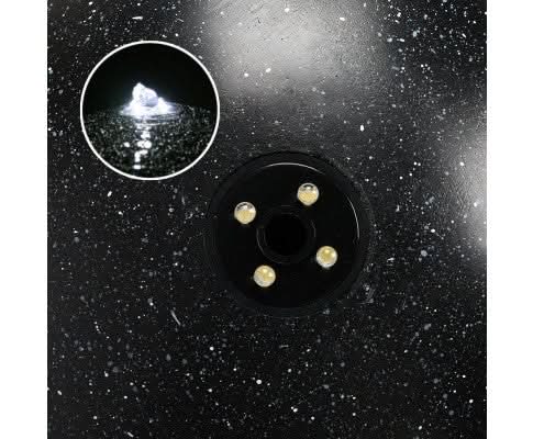 LED light of solar fountain.