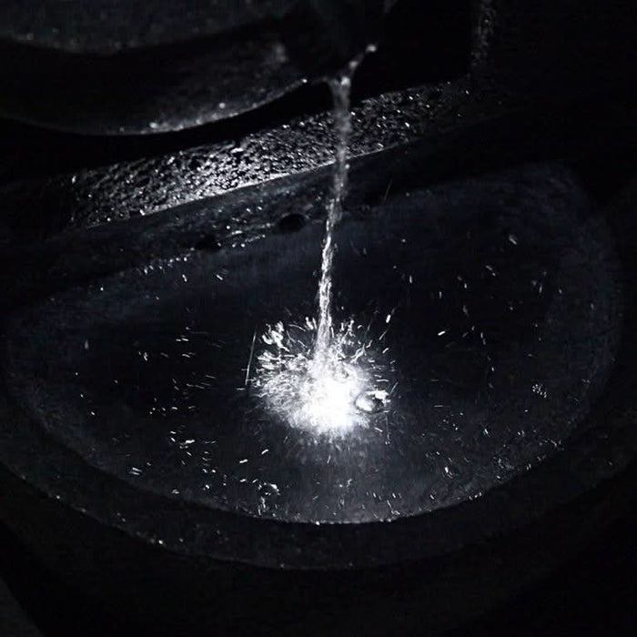 Solar Powered 3-Tier Bowls Water Fountain w/ LED - 60cm