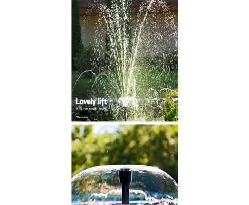 Solar Fountain & Pond Pump w/ Panel - 800LPH