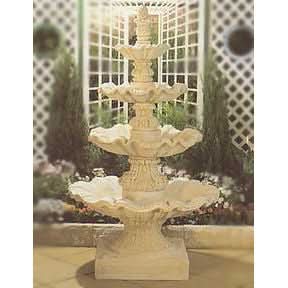 The Galliano 4-Tier Concrete Water Feature - 240cm