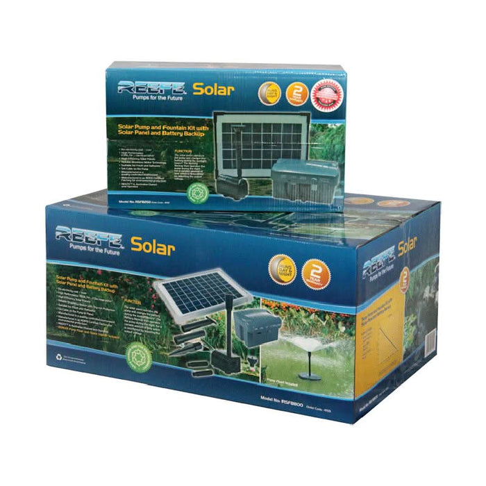 Reefe Solar Fountain & Pond Pump RSFB2500 w/ Battery - 2.1m, 2500LPH