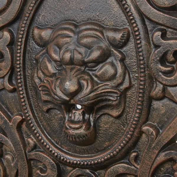 Tiger Face Cast Iron Large Wall Fountain - 120cm