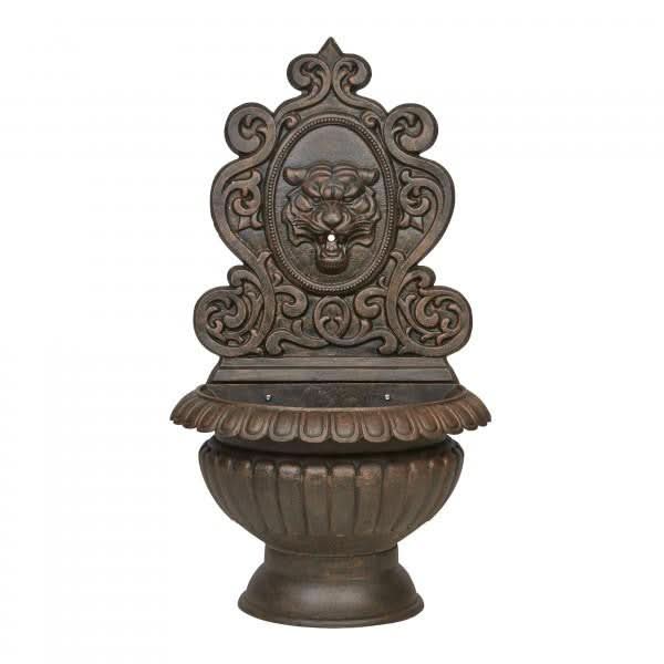 Tiger Face Cast Iron Large Wall Fountain - 120cm