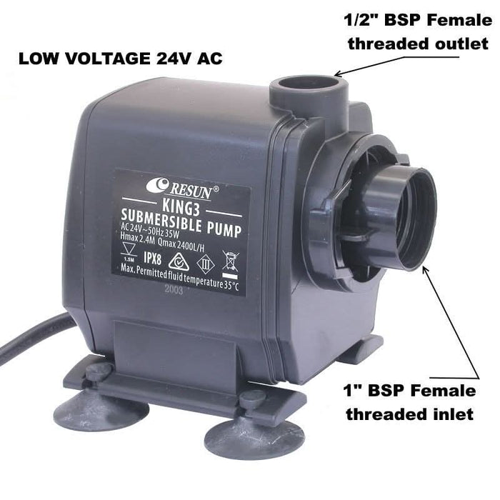 King rk3lv water pump showing features.