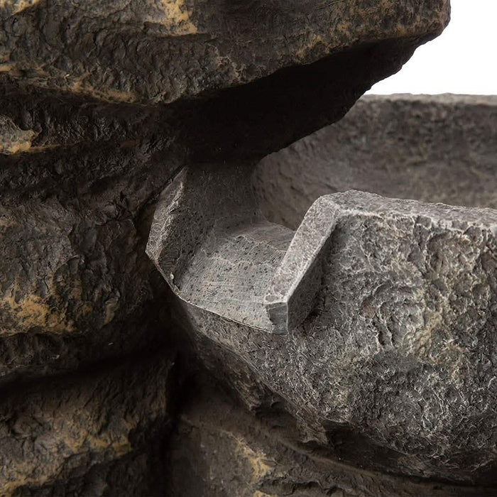 resin stone water feature close up