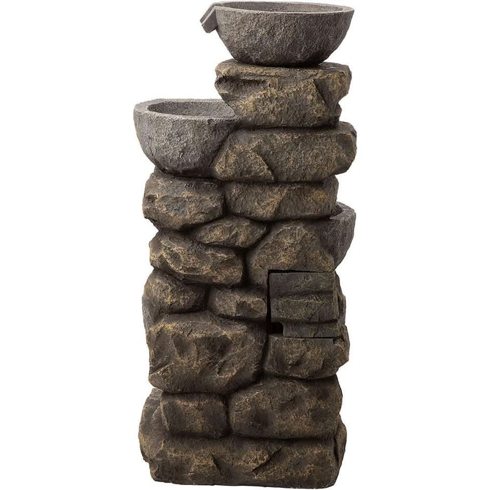 resin stone water feature back