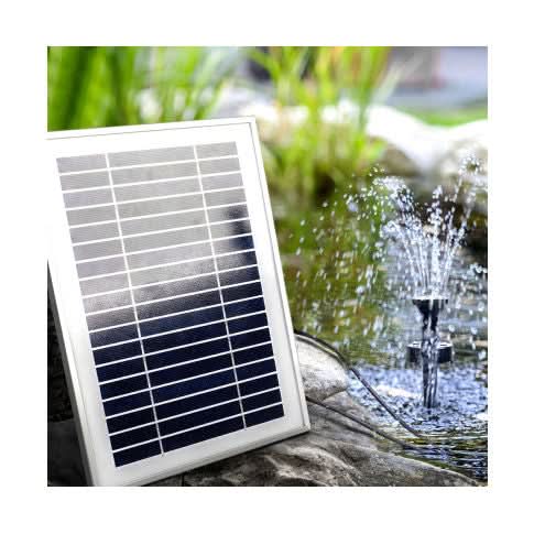 Solar Fountain Pump & Panel w/ Inbuilt Battery - 250LPH