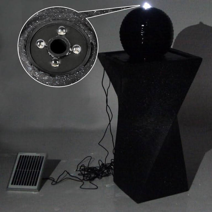 twist shaped outdoor fountain light