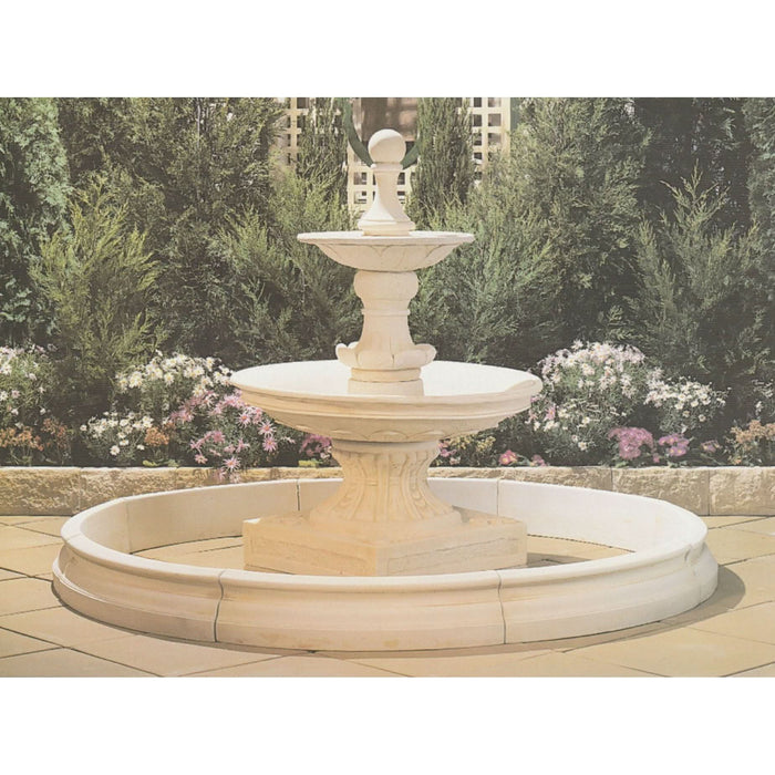 Classical Concrete Fountain Pond - 220cm