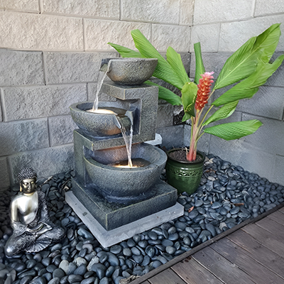 The Charm of a Classic 3-Tier Water Fountain