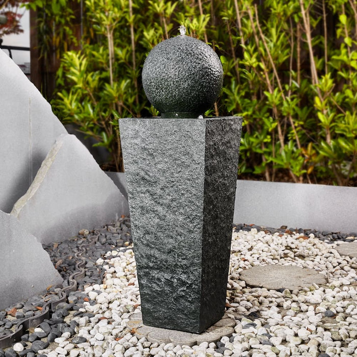 Atlas Tower Bubbling Water Feature - Timeless Design 81cm