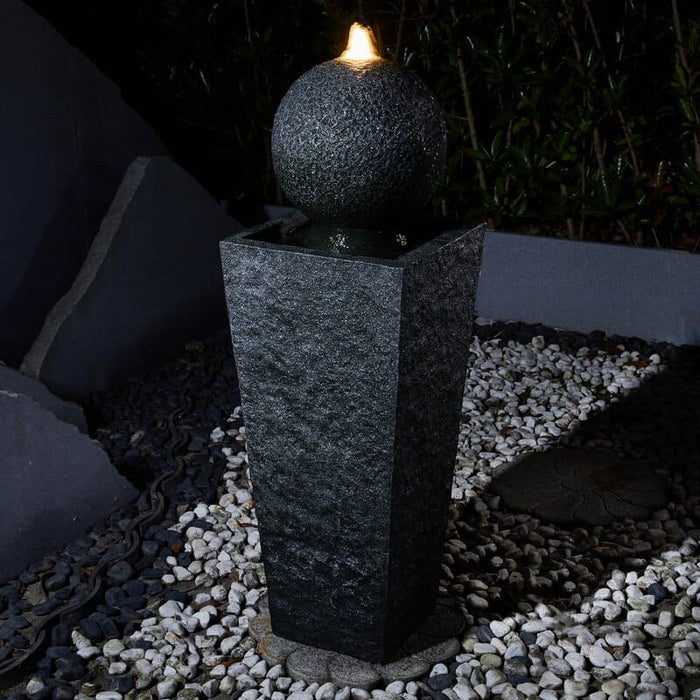 Atlas Tower Bubbling Water Feature - Timeless Design 81cm