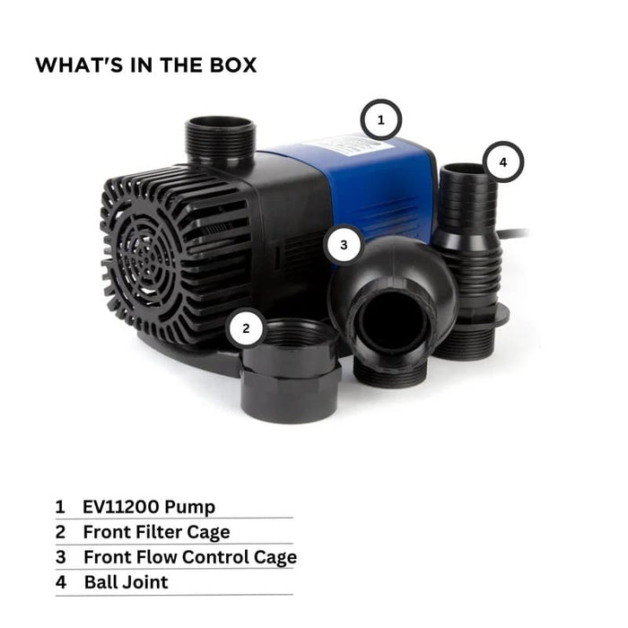 PondMAX EV11200 Fountain & Pond Pump - 11200LPH