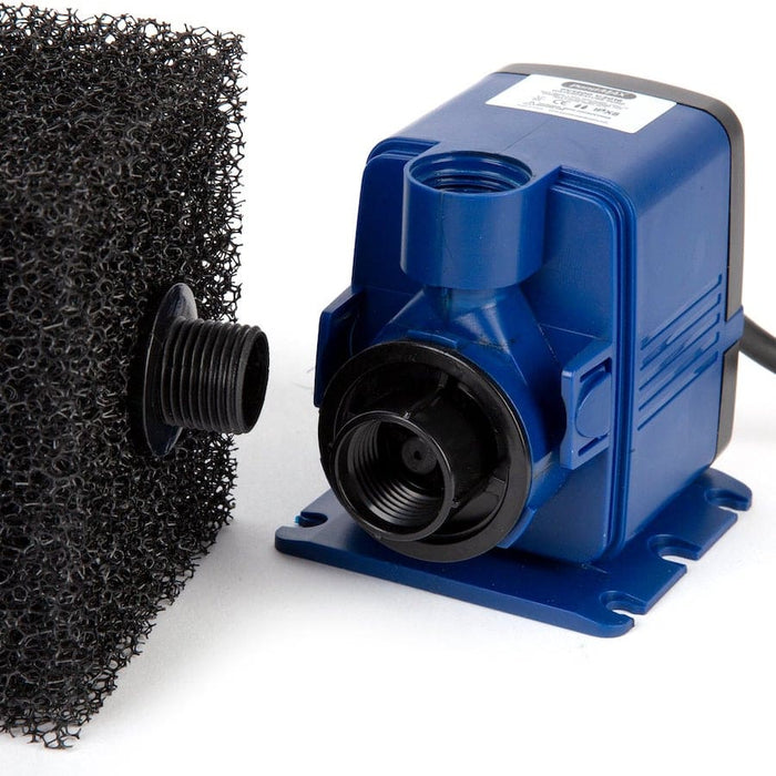 PondMax PV2800 fountain pump showing filter.