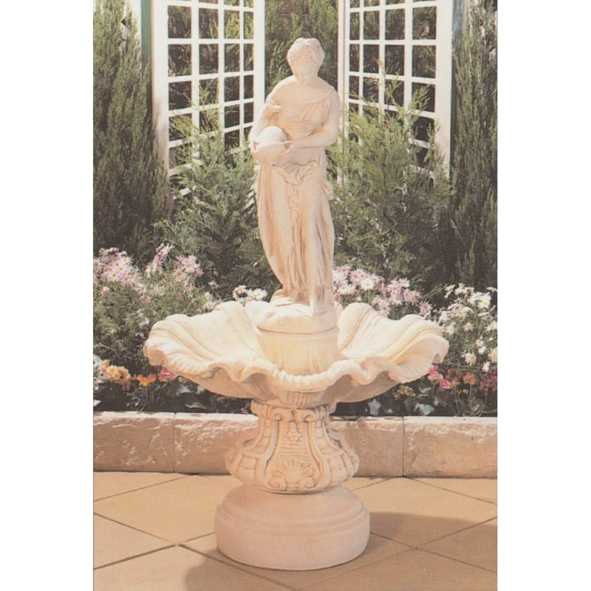 Delta Lady Concrete Fountain w/ Water Pot Large 140cm — Fountainland
