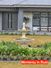 Close up of the Monteray concrete fountain in rust.