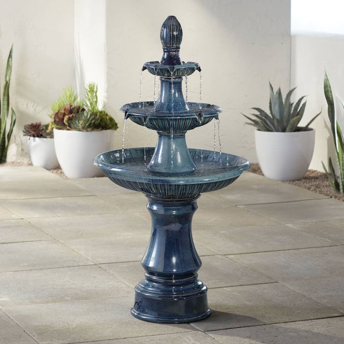 Regal 3-Tier Ceramic Water Fountain - Tall 115cm