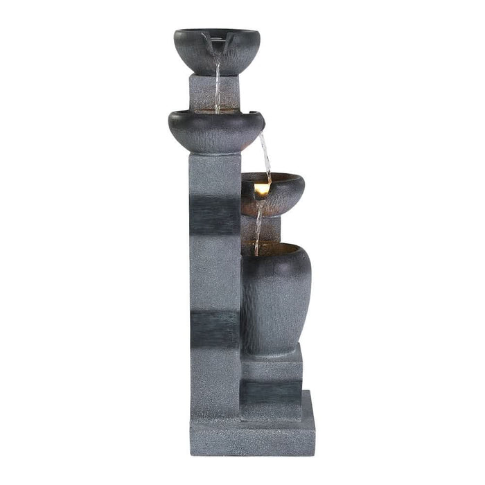 Solar Arc Flow 4-Tier Cascading Water Feature