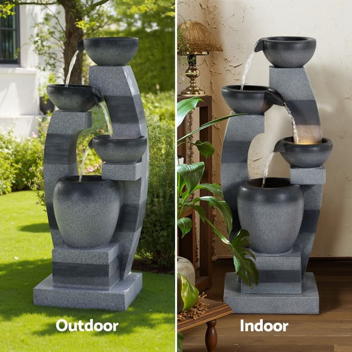 Solar Arc Flow 4-Tier Cascading Water Feature