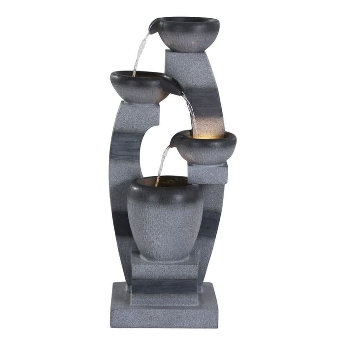 Solar Arc Flow 4-Tier Cascading Water Feature