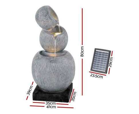 Solar Allure Water Feature with inbuilt battery - 80cm