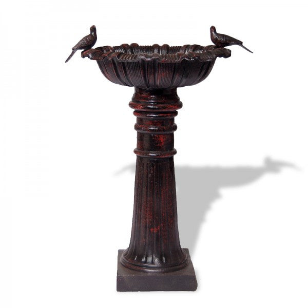 Cast Iron Roman Canterbury Birdbath - 100cm