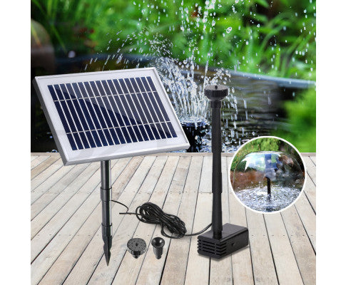 Solar Fountain & Pond Pump w/ Panel - 500LPH