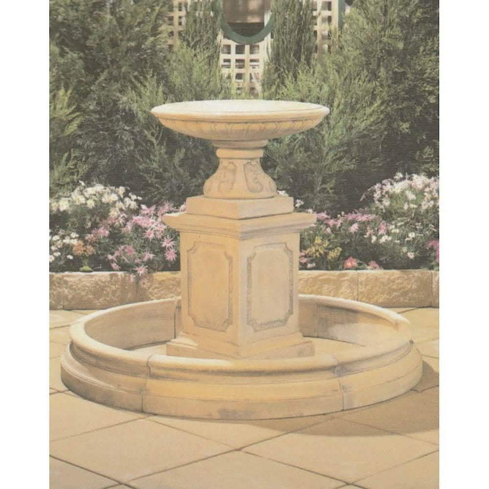 Northbridge Concrete Bird Bath Fountain 110cm — Fountainland