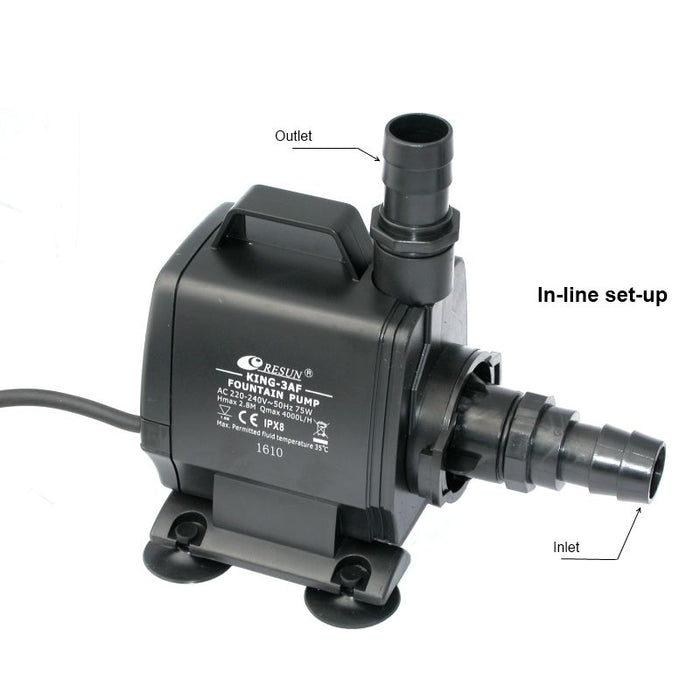 Resun King 3AF Water Pump for Fountains & Ponds - 4000LPH