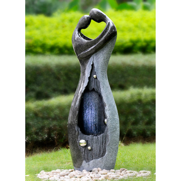 Amore Romance Tall Water Feature - Rain Effect - 119cm