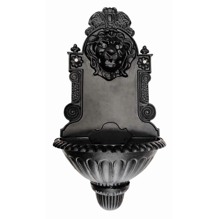 Lion's Zeal Cast Iron Wall Fountain - 77cm