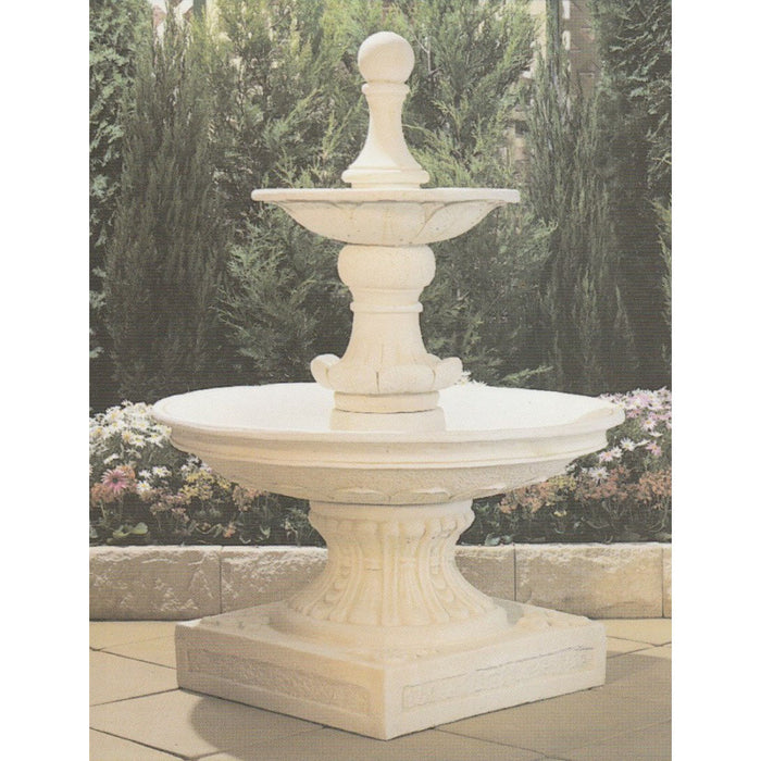 Monteray 2-Tier Concrete Outdoor Water Fountain - Large 157cm