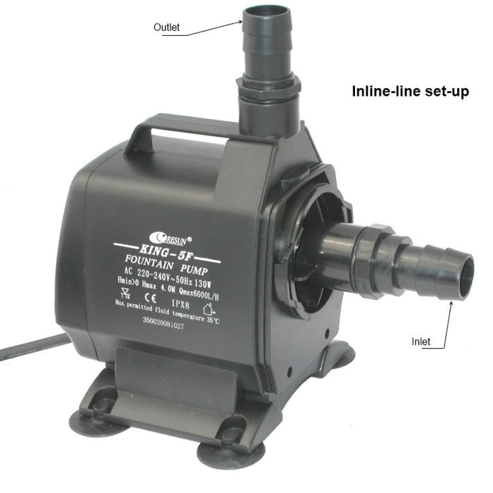 Resun King 5F Water Pump for Fountains & Ponds - 6000LPH