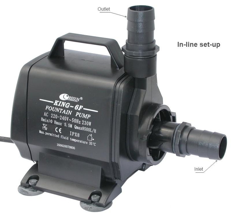 Resun King 6F Water Pump for Fountains & Ponds - 8500LPH