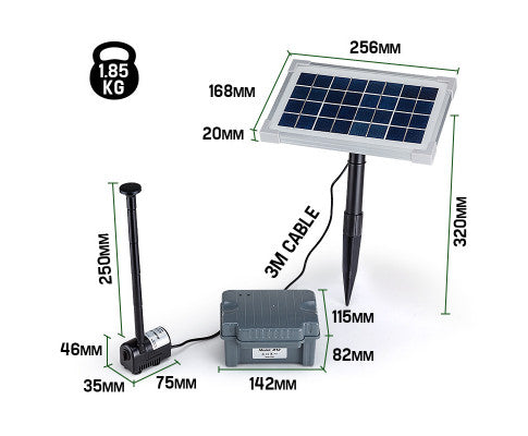 Solar Water Pump w/ Battery - Protege 230LPH