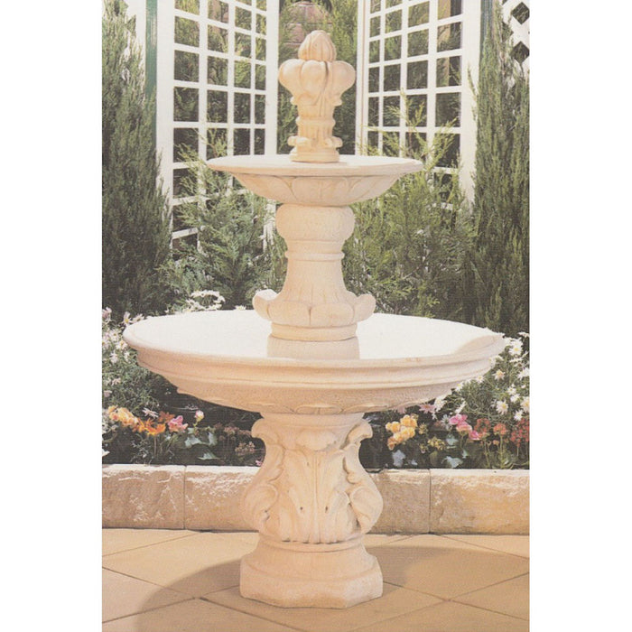 terrace concrete water fountain large