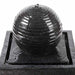 twist shaped outdoor fountain ball