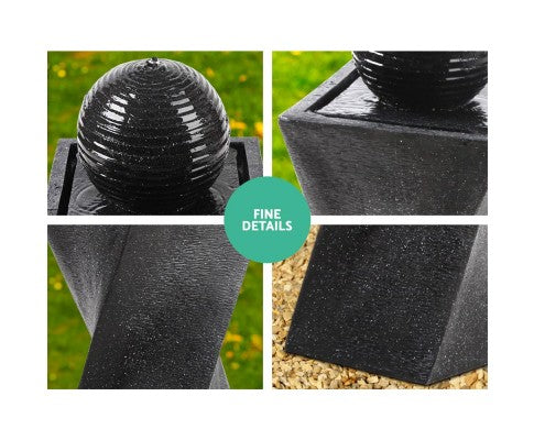 twist shaped outdoor fountain details