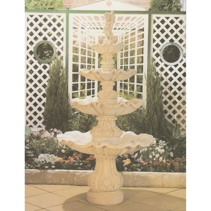 The Amarillo 4-tier Concrete Water Feature - Large 240cm